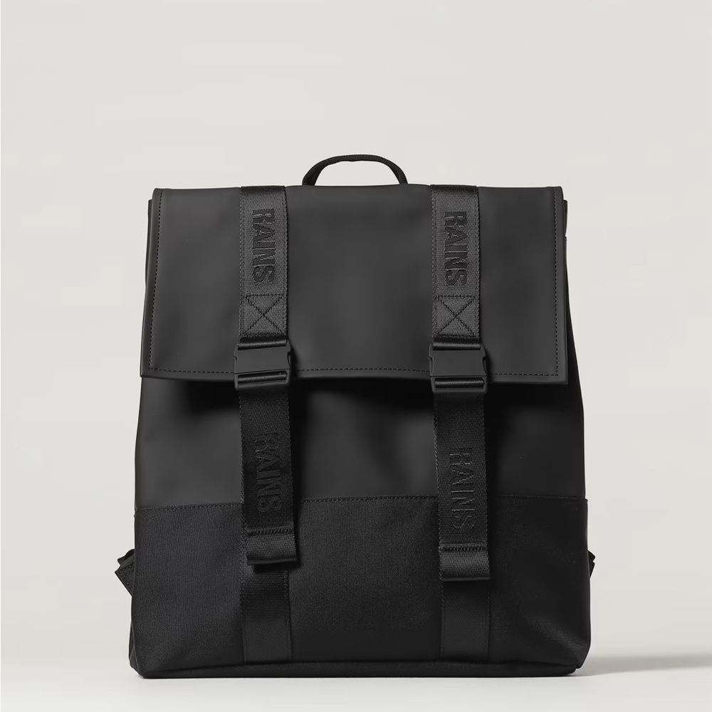 Rains Matte Black Men's Backpack